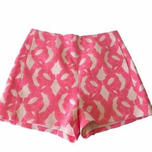 Miss Sixty Pink & White Patterned Shorts – Size L